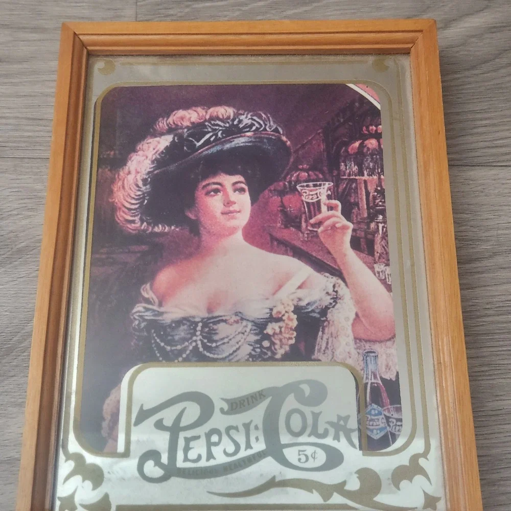 Vintage Pepsi Cola Brown Wall Clock 12.5